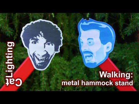 Walking Metal Hammock Stand - stop motion video