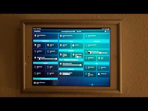 Wall Mount iPad home automation dashboard