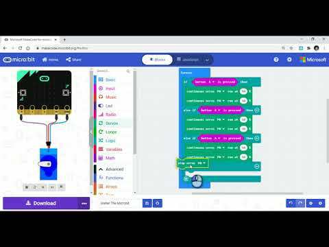 Walter The Microbot programming basic movement tutorial