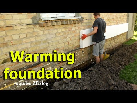 Warming foundation. Styrofoam. (Technology)