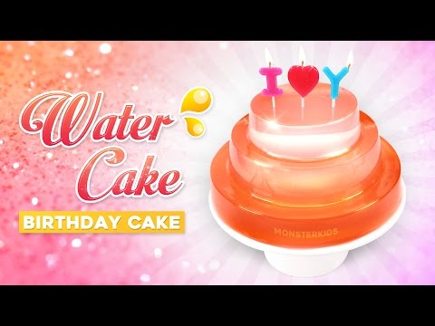 Water Birthday Cake !! Clear Water Cake Recipe