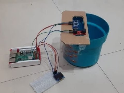 Water level monitor with oled display using Raspberry Pi