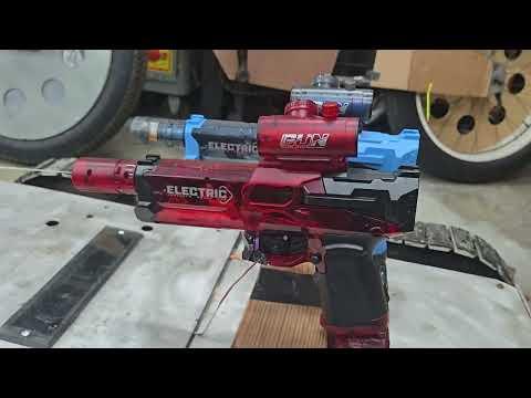 Water pistol with servo working the trigger