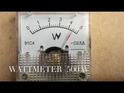 Wattmeter controlled by Arduino