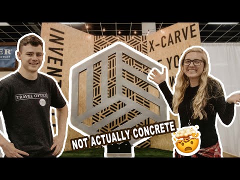 We Made A GIANT Faux Concrete Logo Out Of Foam!