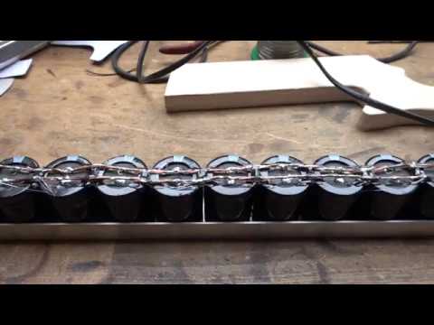 We make a railgun part 1: How to make a capacitor bank