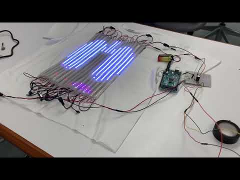 Wearable NeoPixel Display Triggered By Air Pollution