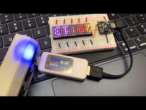 Wearable NeoPixel Power Measure