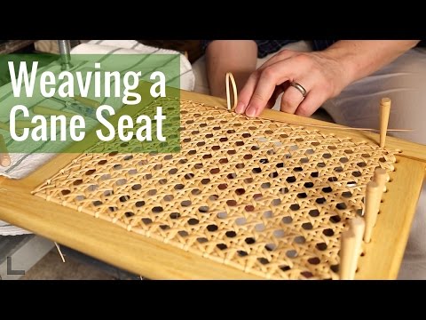 Weaving a Cane Seat (Ep 16 - Cedar Strip Canoe Build)