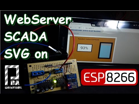 WebServer Scada SVG ESP8266  with 6V Battery : PDA_Control