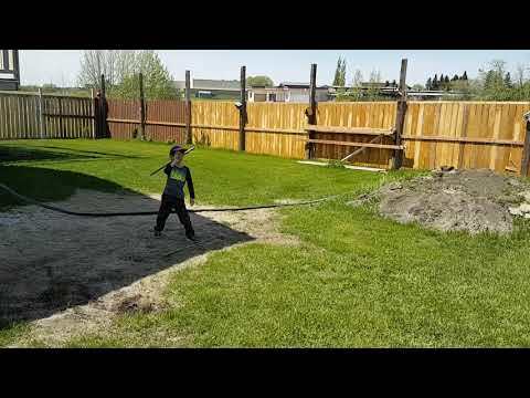 Weighted pvc pipe throw