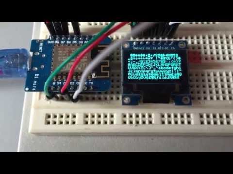 Wemos D1 mini + SSD1306 OLED display using SPI