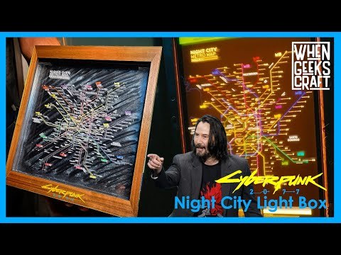 When Geeks Craft the Night City Metro Map from Cyber Punk 2077