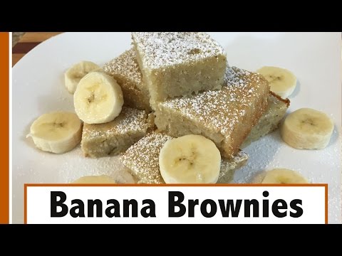 White Chocolate Banana Brownies