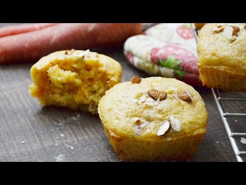 Whole wheat egg less Muffins - Best Kids Tiffin recipe - Carrot Muffins