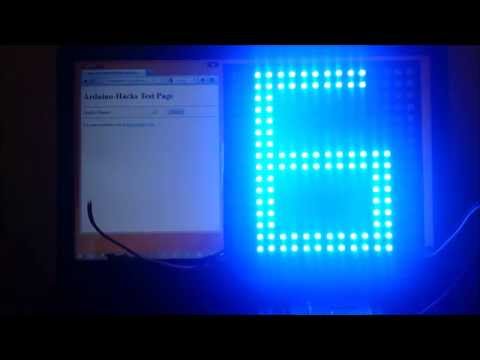 WiFi LED Display - WiFly Shield + Arduino + WS2812