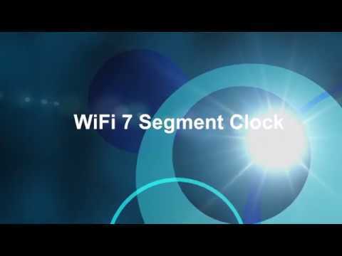 Wifi 7 Segment Clock