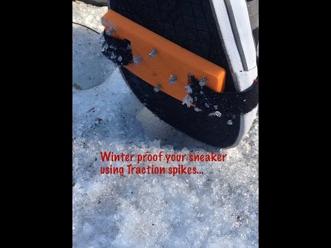 Winter Proof any Shoe using Traction Spikes