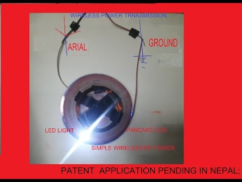 Wireless Power from Radio waves on Pancake coil