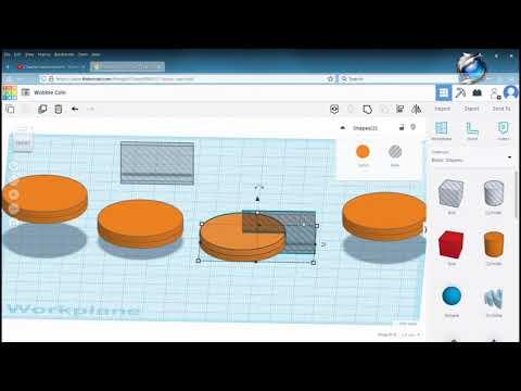 Wobble Coin Tinkercad 3D printing Tutorial