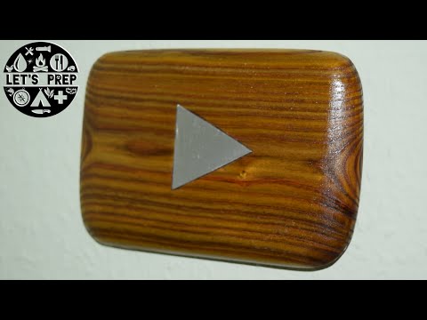 Wood &amp;amp; Aluminum YouTube Play button for 1000 Subs!!!