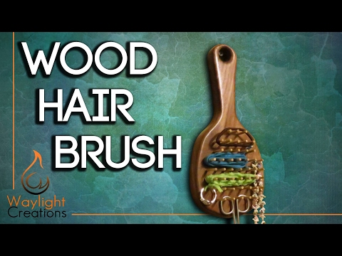 Wood Hair Brush - Wall Storage