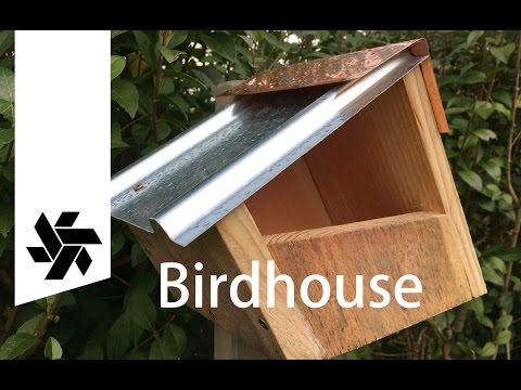 Wood Steel Copper Modern Bird House ( How to make )