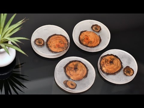 Wood and Epoxy Resin Coasters