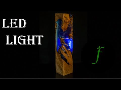 Wood and Resin Light