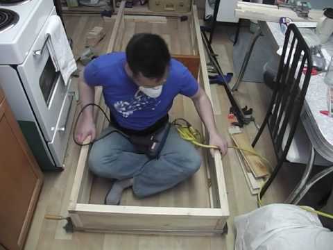 Wooden Bookshelf assembling frame part 1