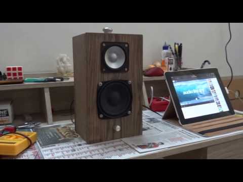 Wooden Bookshelf speaker with Bluetooth