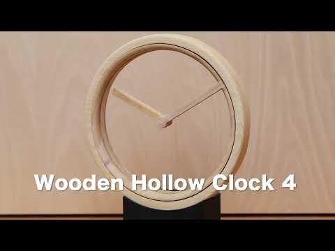 Wooden Hollow Clock 4