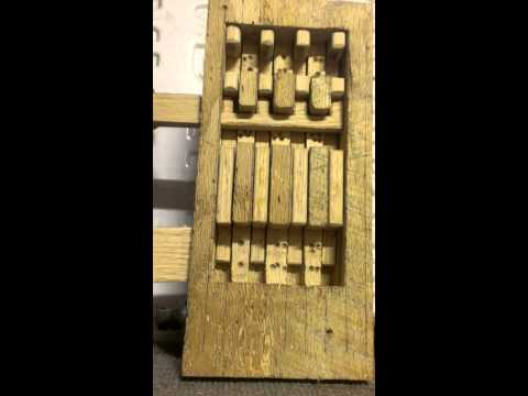 Wooden lock mechanism