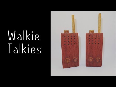 Wooden toys for charity - Walkie Talkies | How To Woodworking