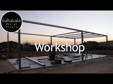 Workshop Build | Roof beams installation | Ep.3 | Man build his own Workshop