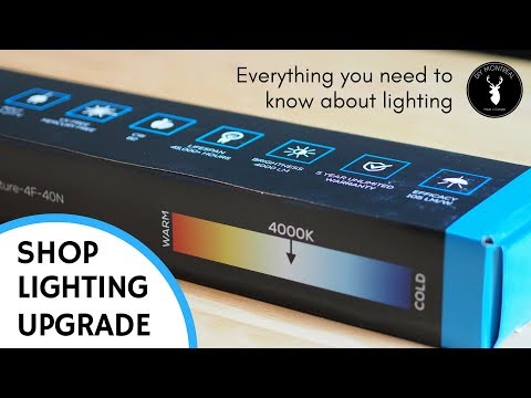 Workshop lighting upgrade | Everything you need to know about lighting | Shop upgrade EP1