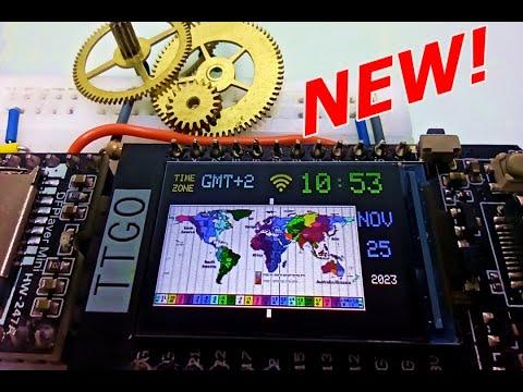 World Clock! ESP32 TTGO And Visuino!