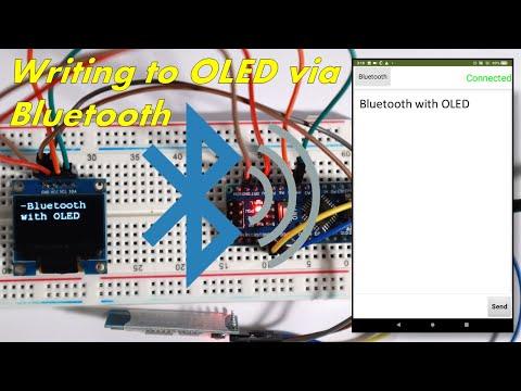 Writing to OLED via Bluetooth(HC-05) | Arduino