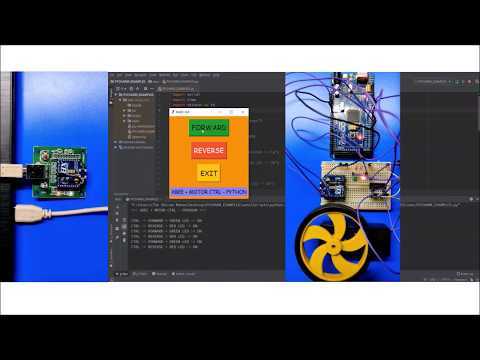 XBEEs + PYTHON (pySerial) + ARDUINO + DC MOTOR