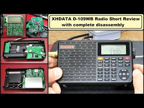 XHDATA D-109WB Radio Short Review with complete disassembly