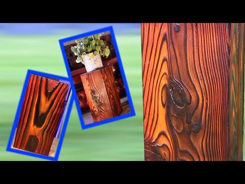 Yakisugi Stools/Side Table (Stained Shou Sugi Ban) - How to.