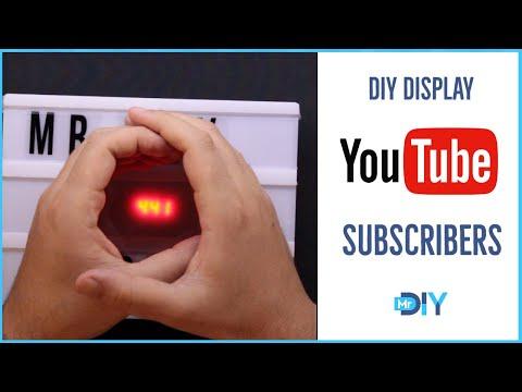 YouTube Subscriber Counter Display using ESP8266 - no coding needed (DIY Project #5)