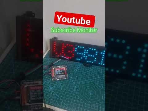 Youtube Subscribe Monitor (PICO W)#diy #shortvideo #python #gadgets #subscribe #trending #rp2040