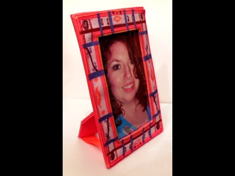 Zazzle.com fabric crafts - washable fabric photo frame sewing tutorial