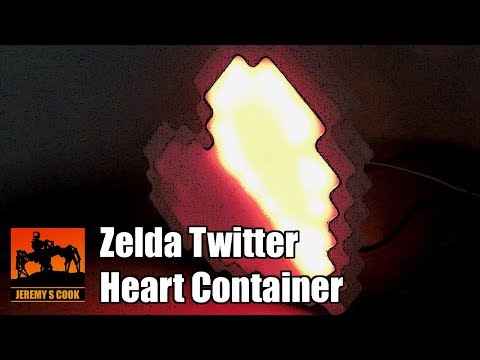 Zelda Twitter Activated Heart Container [ESP8266]