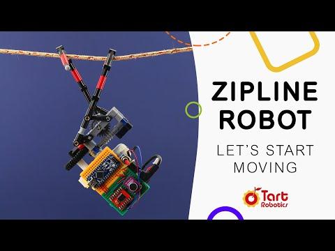 Zipline Robot with Lego, Arduino and 3D Printed Part