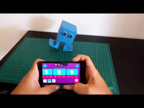 Zowi App controlando a MiniZowi coreografia