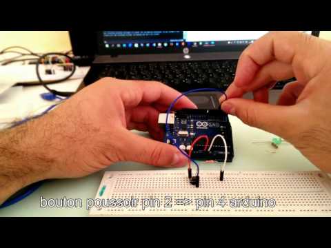 arduino : allumer une led avec bouton poussoir