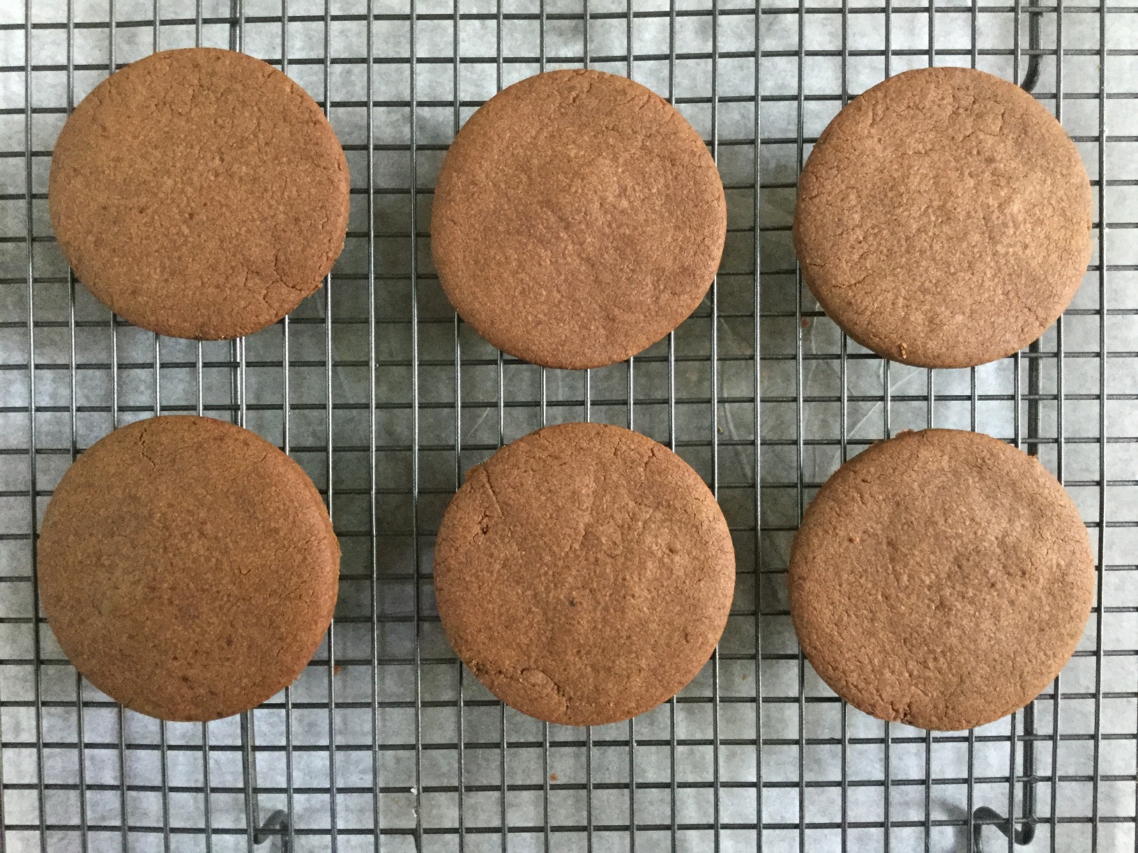 baked peppermint mocha cookie on rack.jpg