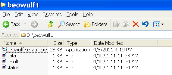 beowulf file list screenshot.bmp